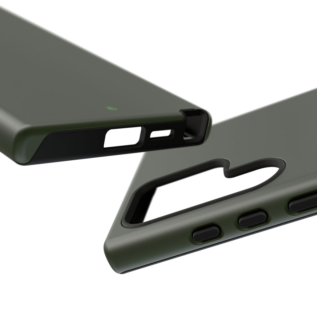 Olive Green Tough Phone Case for iPhone, Galaxy and Google Pixel