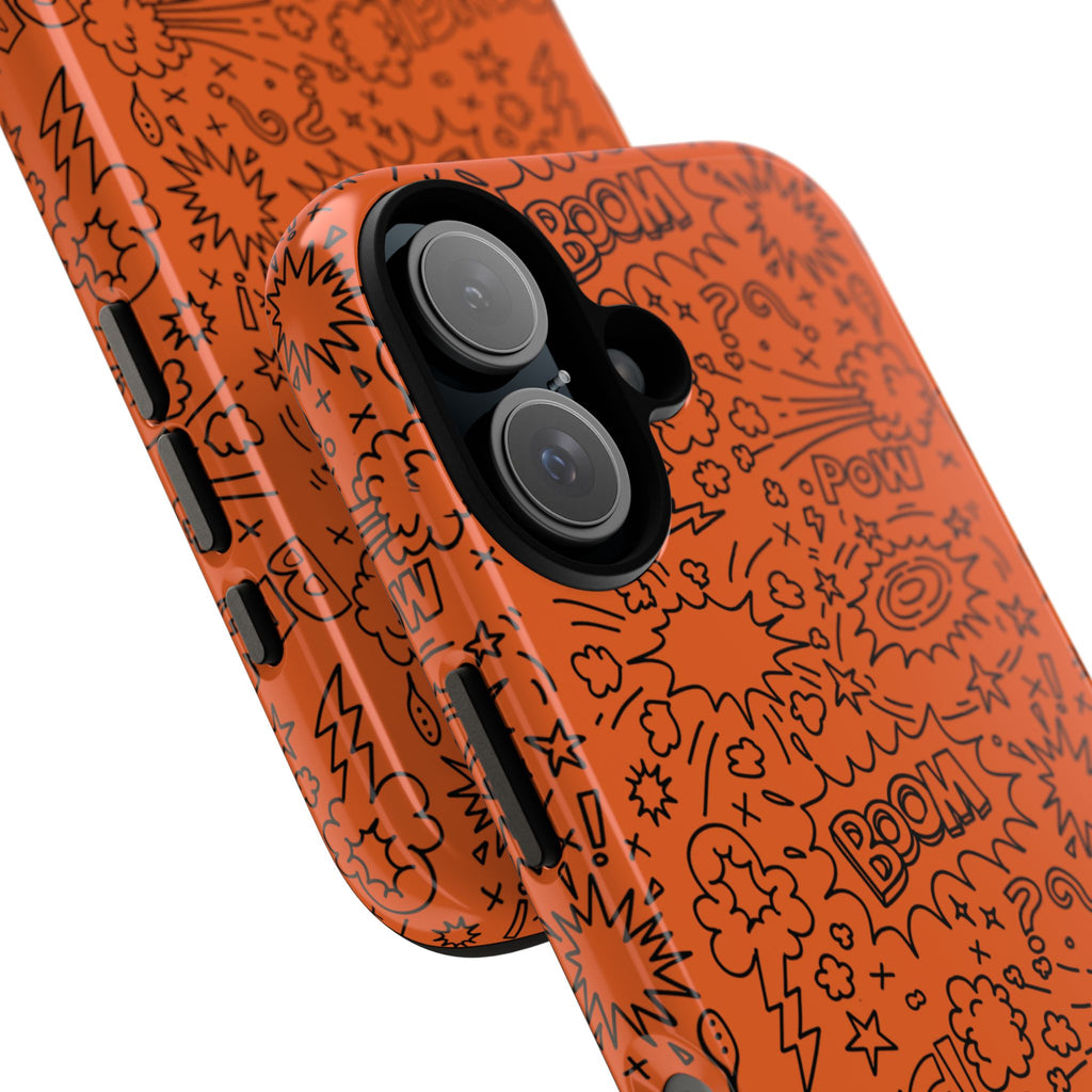 Wow Orange Tough Case for iPhone, Galaxy, or Google Pixel