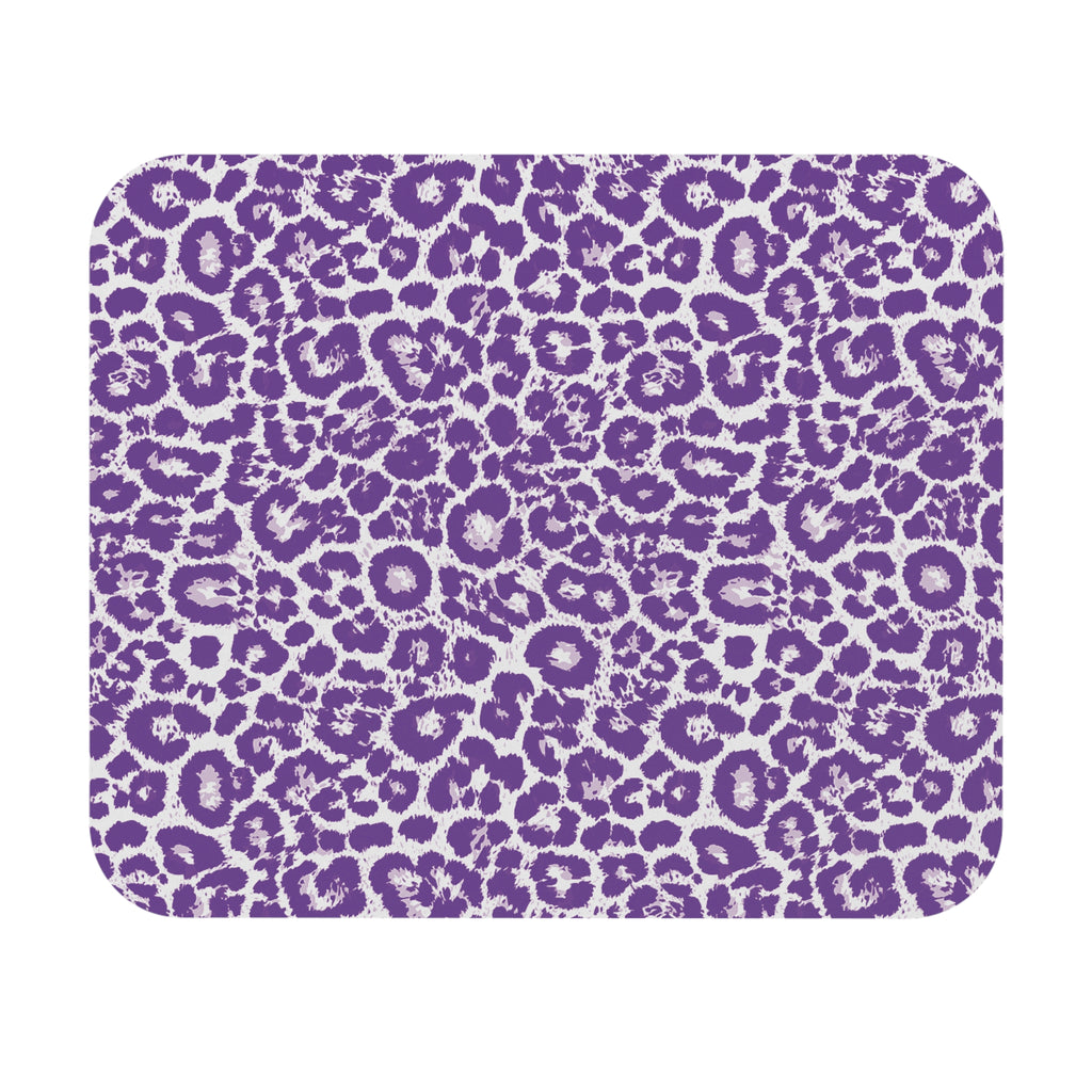 Purple Leopard Print Mouse Pad