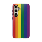 LGBTQ Rainbow Flag Tough Phone Case for iPhone, Galaxy, or Google Pixel