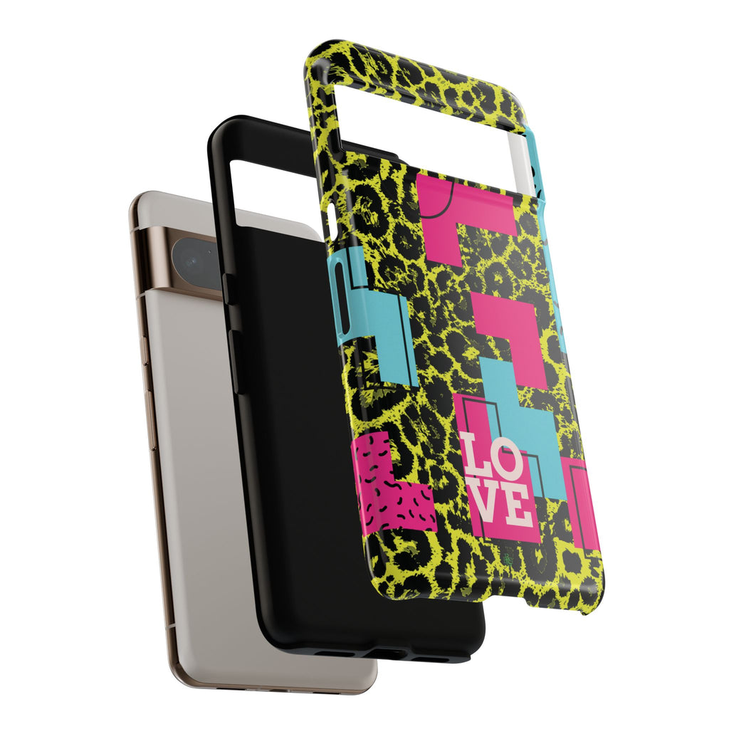 LOVE Neon Yellow RG Phone Case iPhone, Galaxy and Google Tough Cases