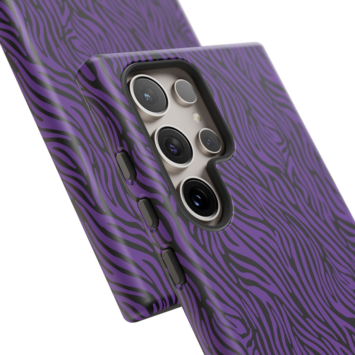 Purple Zebra Tough Phone Case for iPhone, Galaxy, or Google Pixel