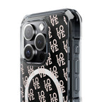 LOVE Magnetic iPhone 14, 15, 16 Series Clear Impact Cases