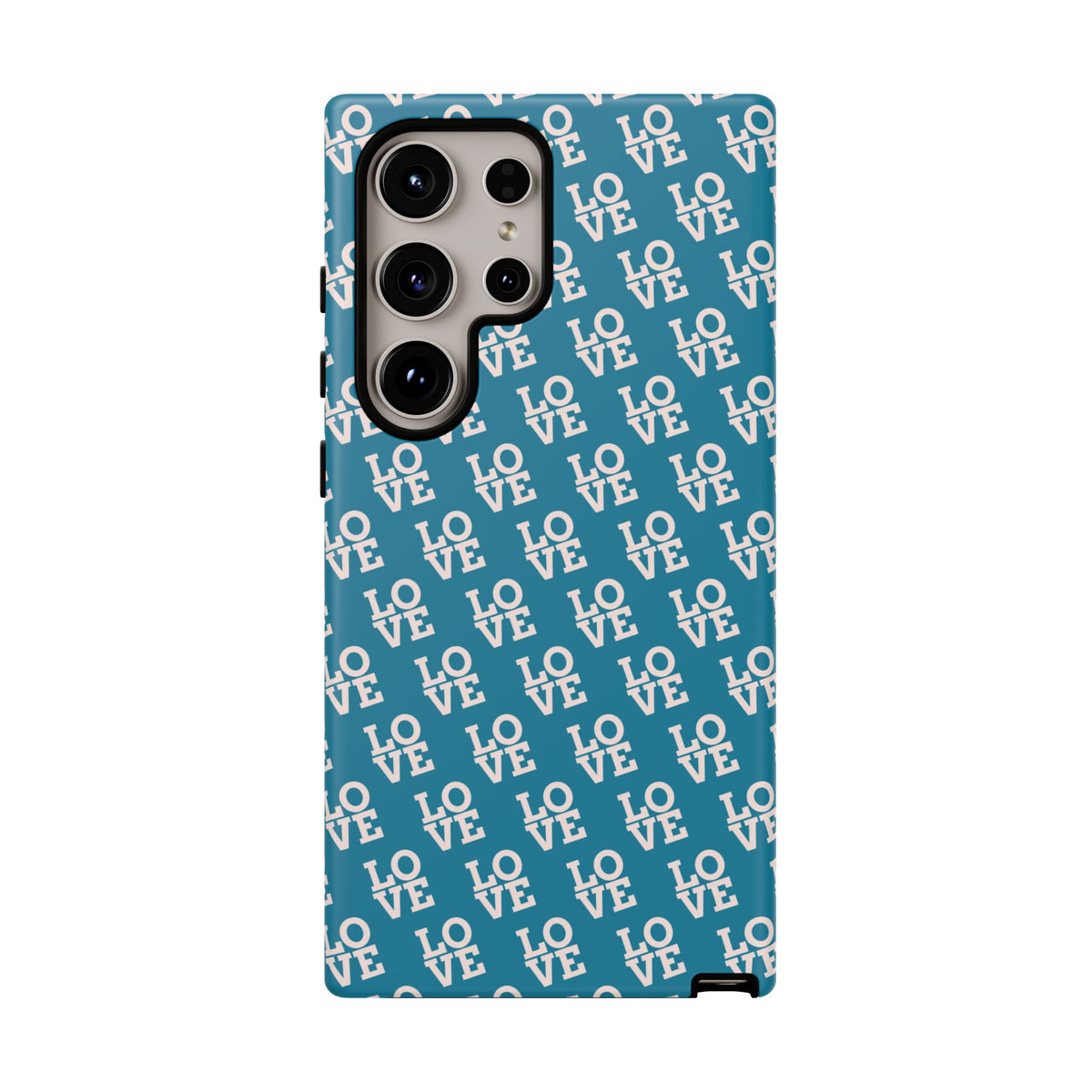 LOVE Teal Green Tough Phone Case iPhone, Galaxy, or Google Pixel