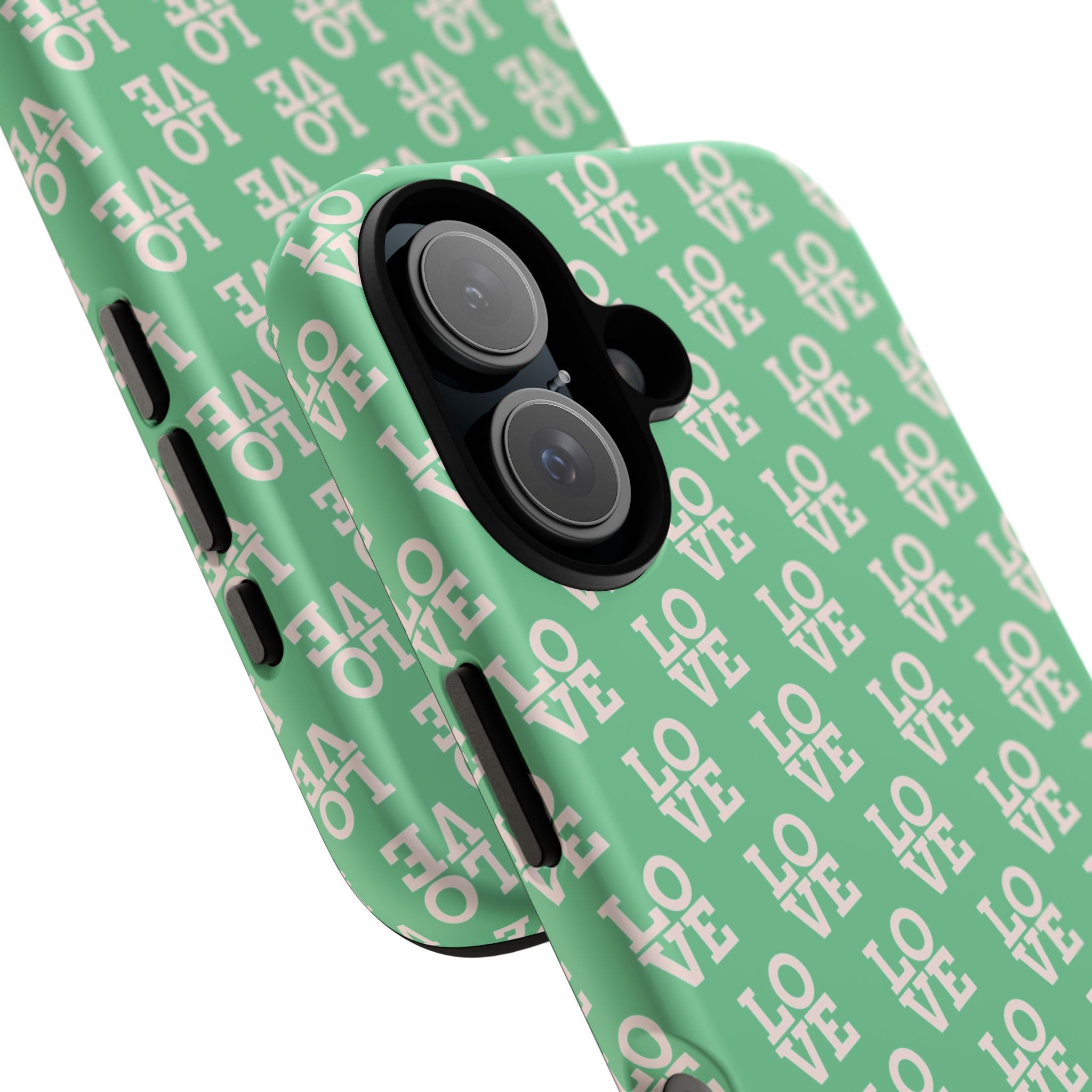 LOVE Aqua Tough Phone Case for iPhone, Galaxy, or Google Pixel