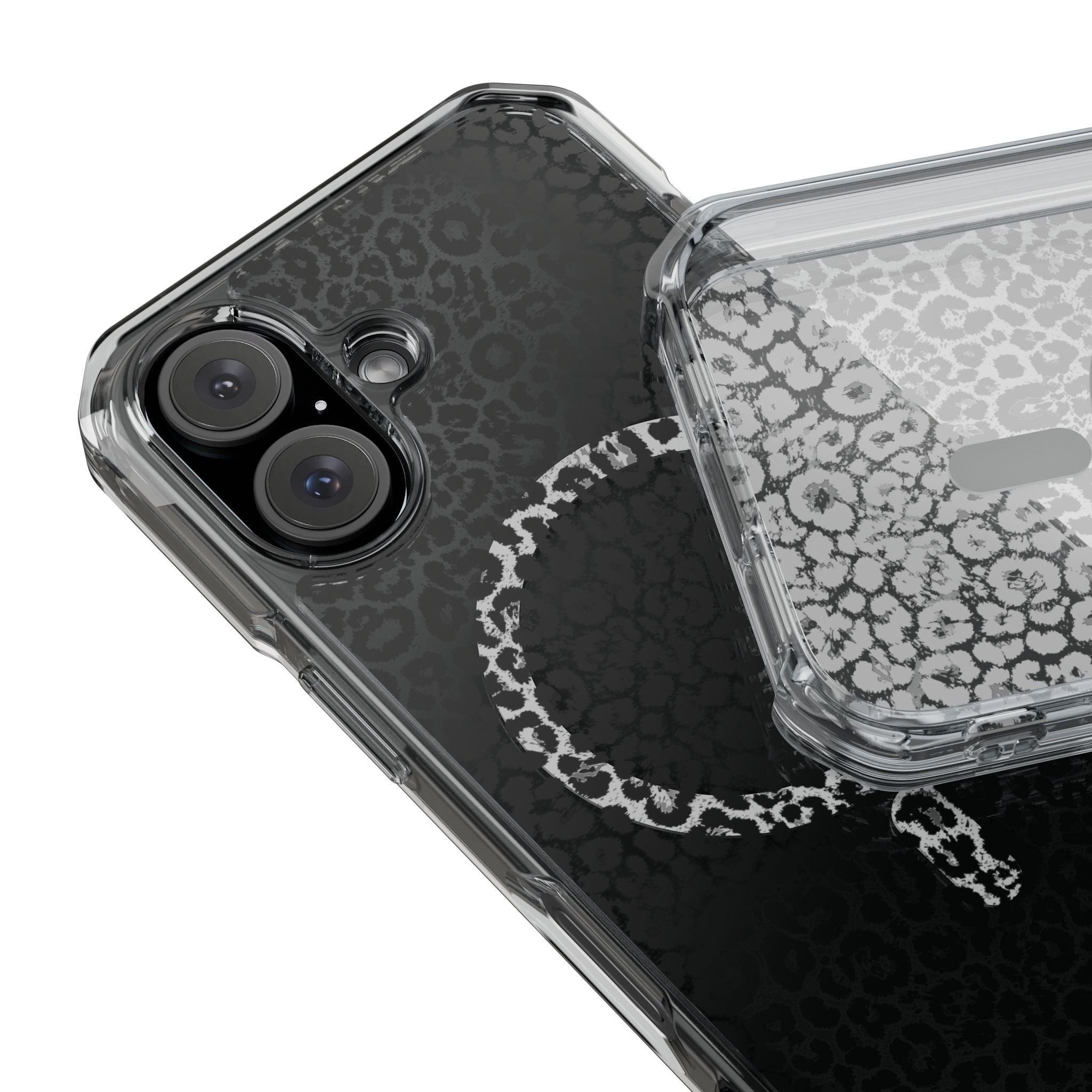 Leopard Magnetic iPhone 14, 15, 16 Series Clear Impact Cases