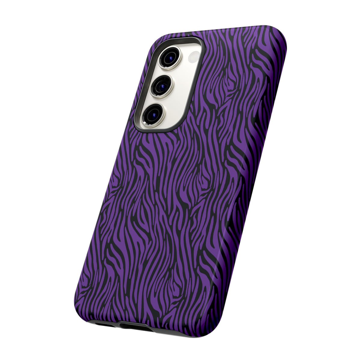 Purple Zebra Tough Phone Case for iPhone, Galaxy, or Google Pixel