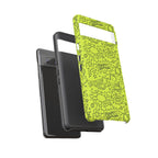 Neon Lime Wow Tough Case for iPhone, Galaxy, or Google Pixel