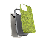 Neon Lime Wow Tough Case for iPhone, Galaxy, or Google Pixel