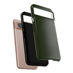 Olive Green Tough Phone Case for iPhone, Galaxy and Google Pixel