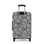 Zebra Print Black and White Luggage Cover