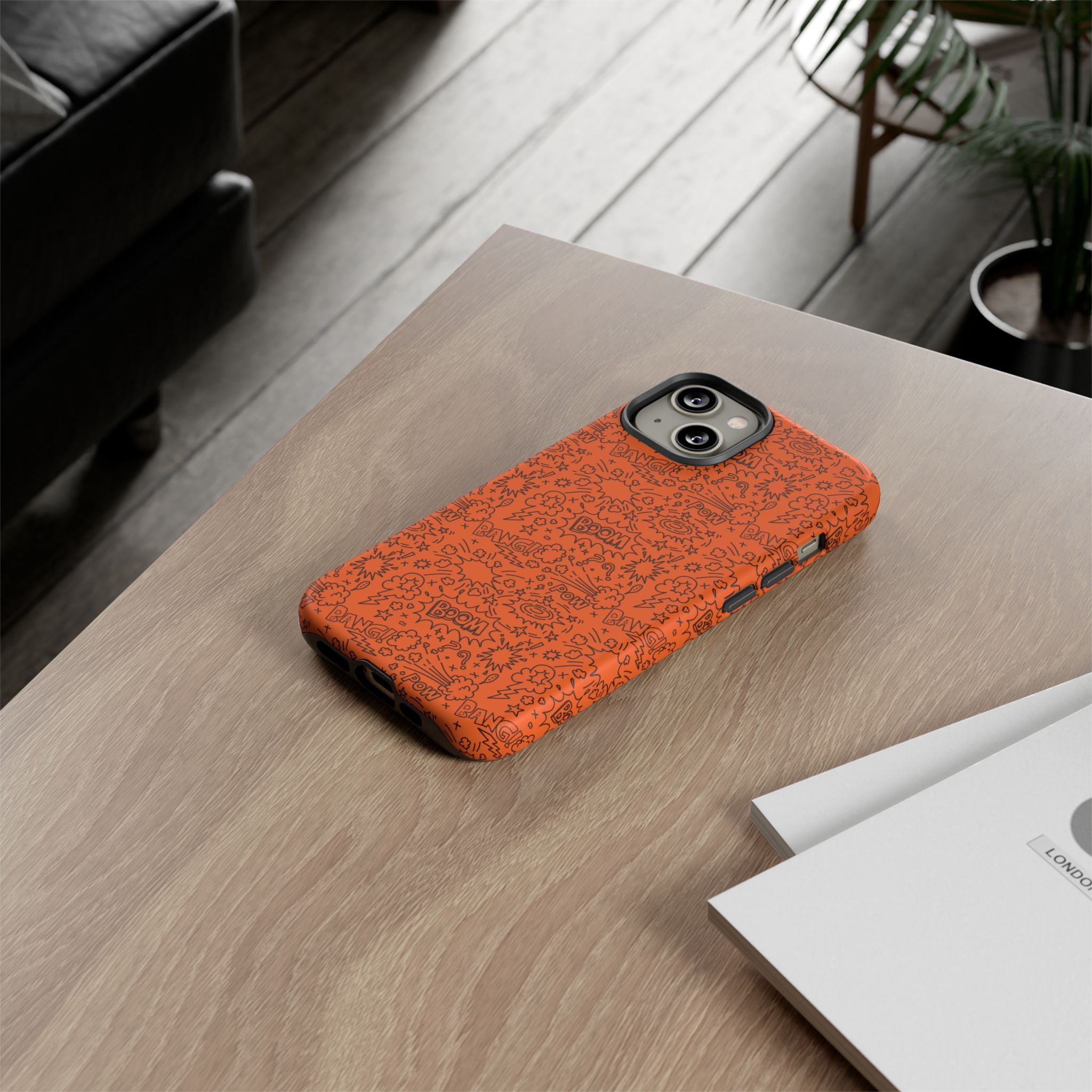 Wow Orange Tough Case for iPhone, Galaxy, or Google Pixel