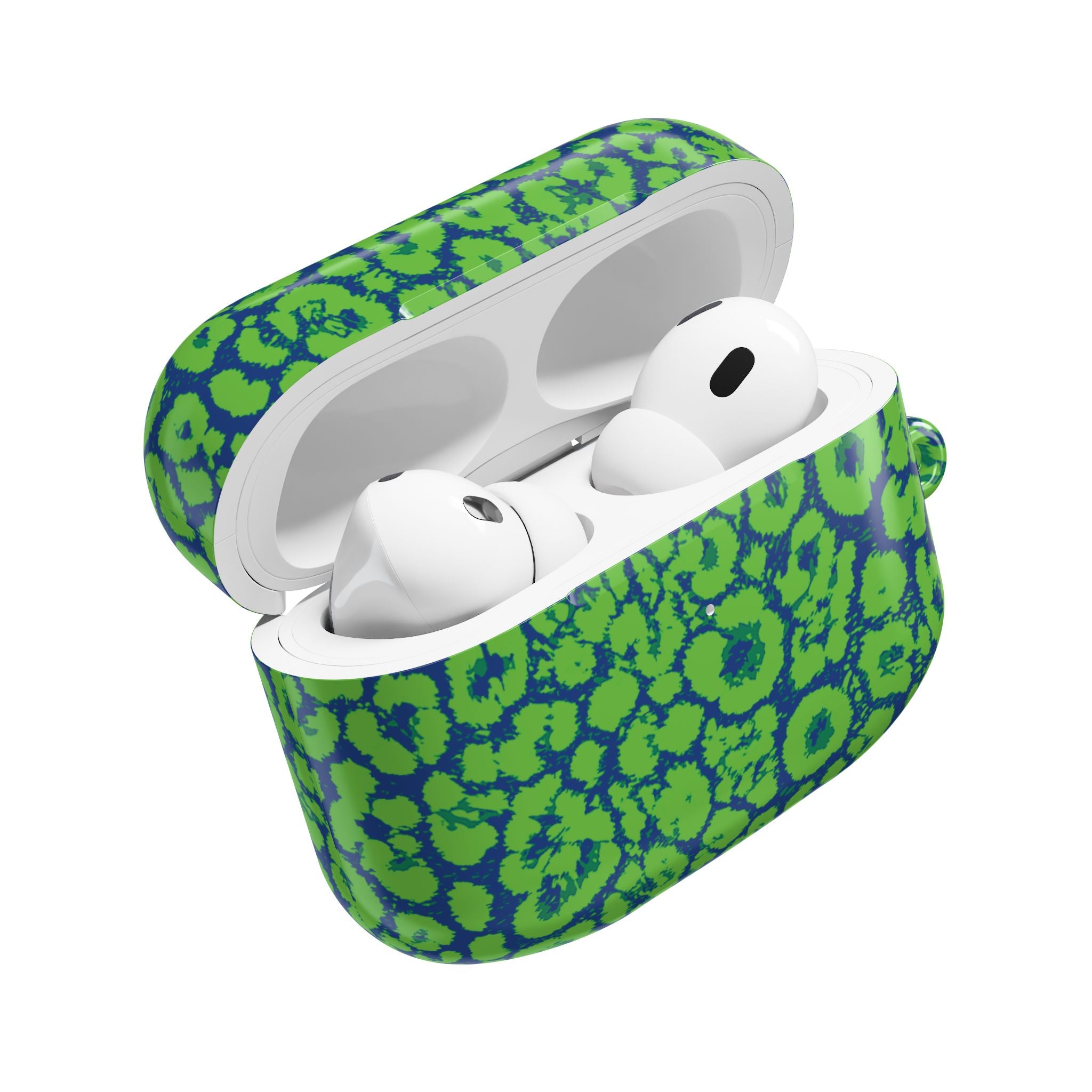 Blue and Green Leopard AirPod Cases