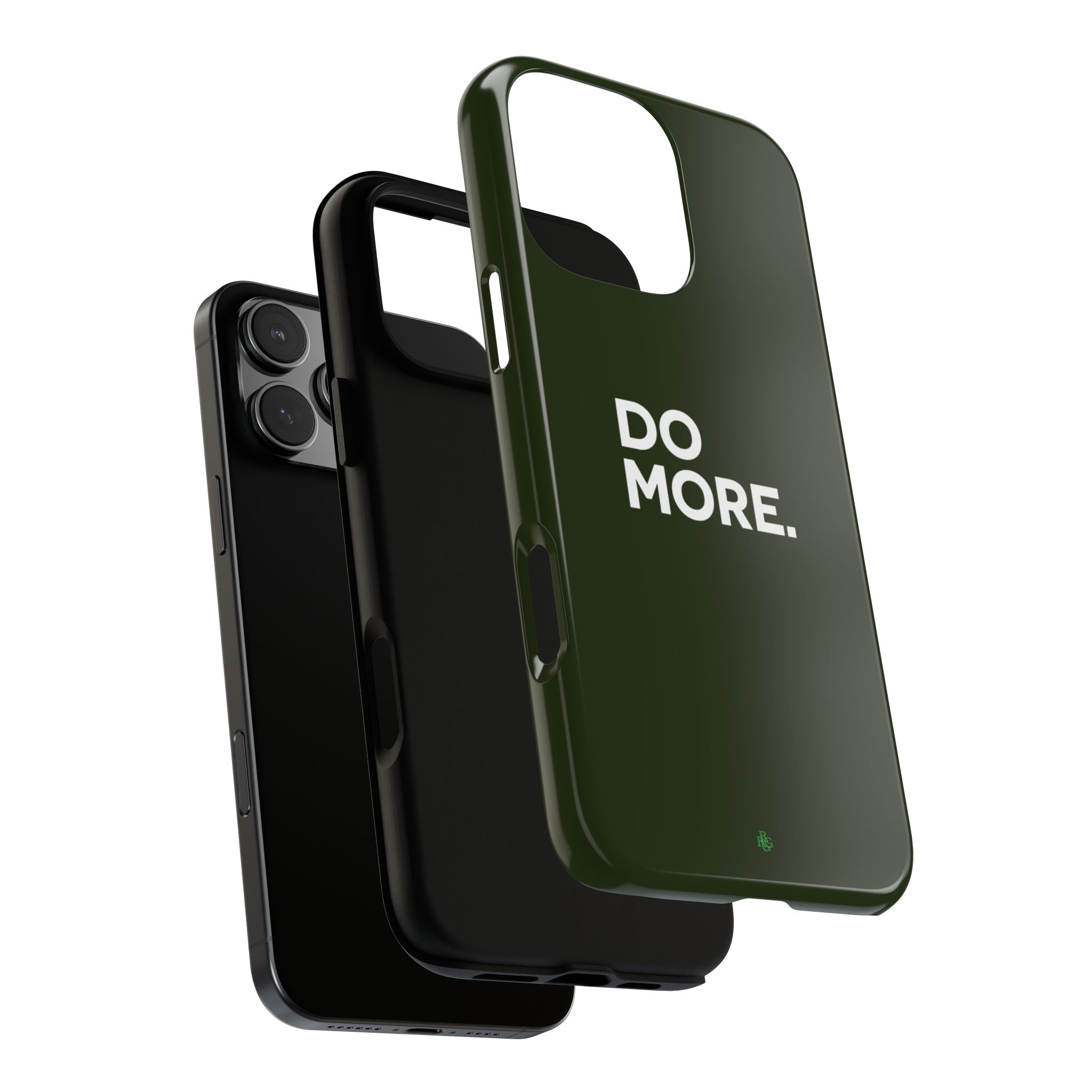 Olive Green Do More Tough Phone Case for iPhone, Galaxy, or Google Pixel