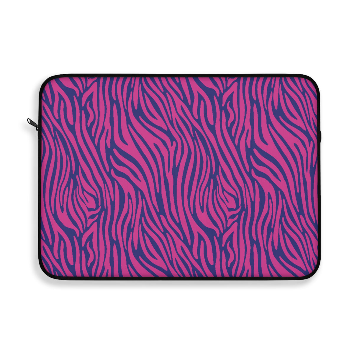 Zebra Print Pink Blue Laptop Sleeve