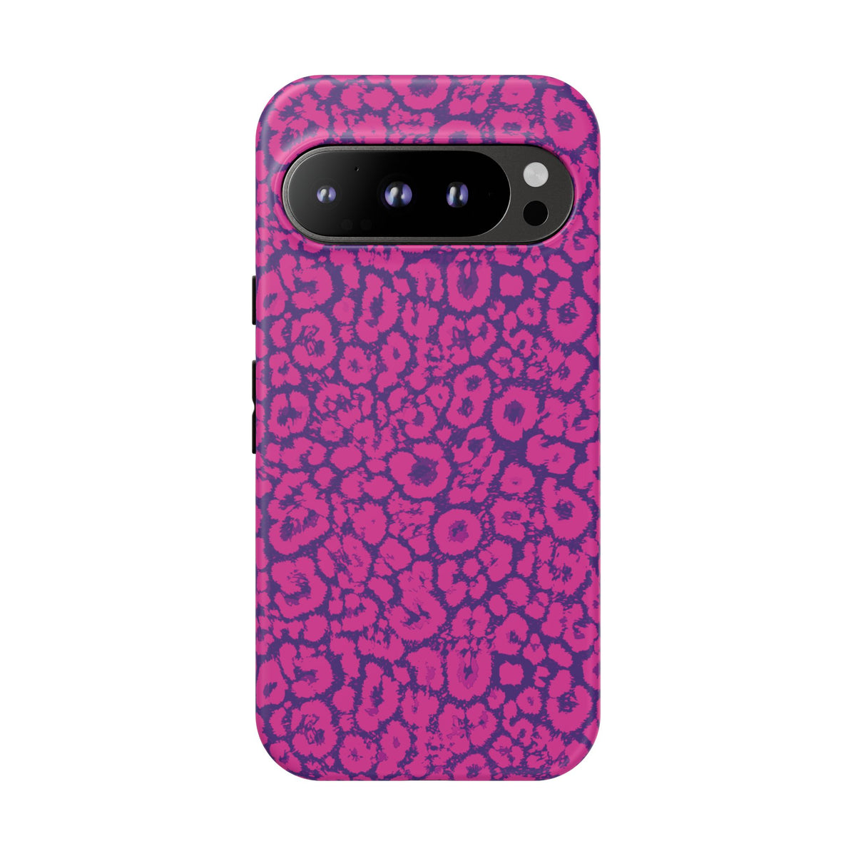 Pink Purple Leopard Tough Phone Case iPhone, Galaxy and Google Pixel