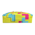 LOVE Retro Blocks Neon Y Eco-Friendly Weekender Bag, Travel Tote, Beach Bag
