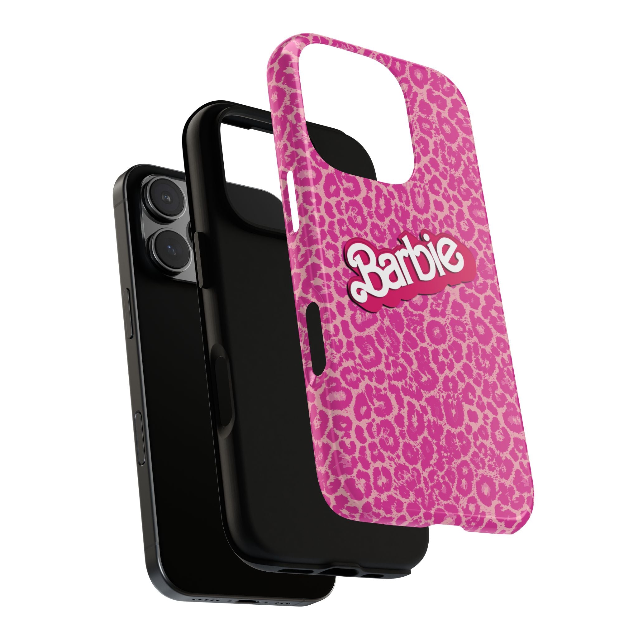 Hot Neon Pink Leopard Barb Tough Phone Case iPhone, Galaxy, or Google Pixel