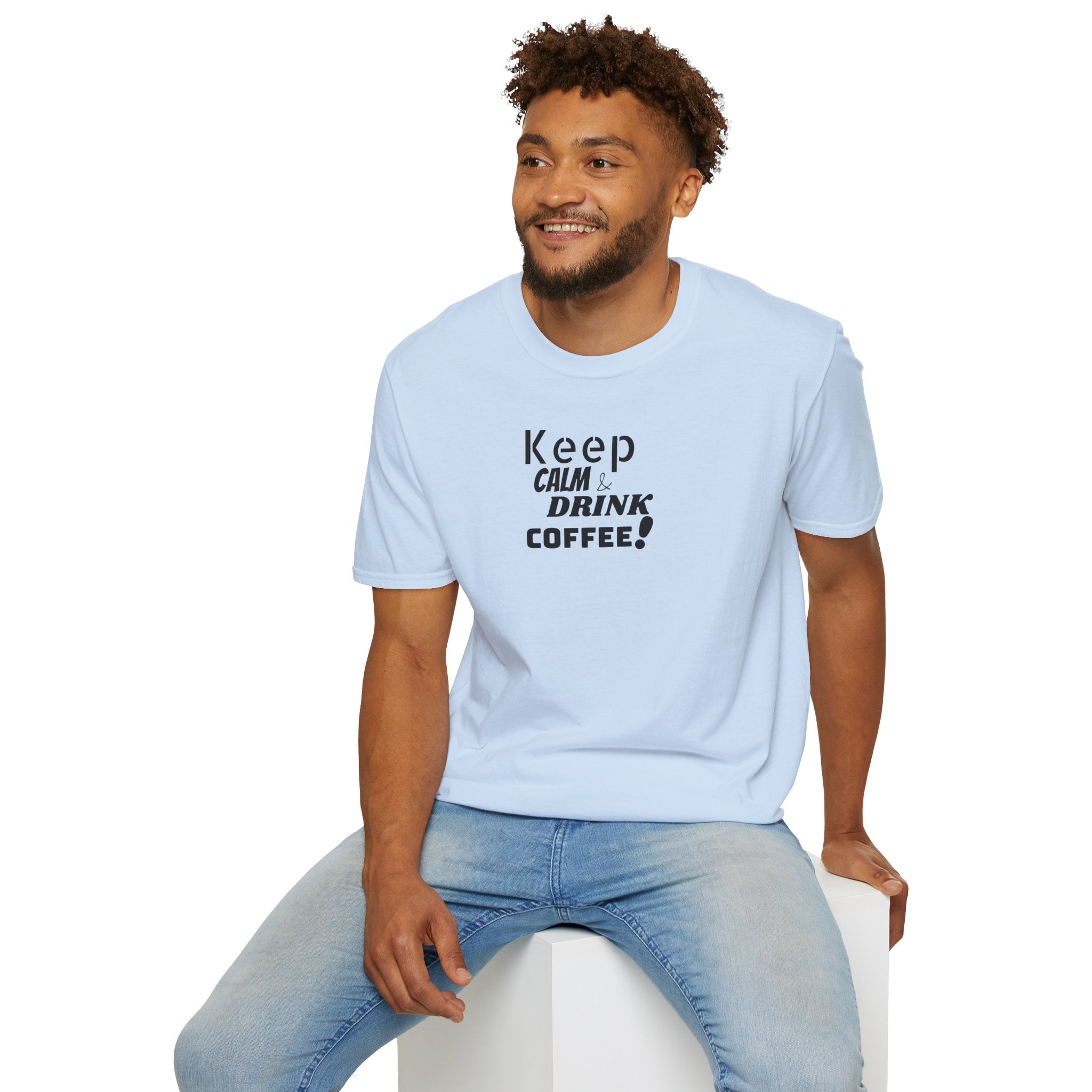 Keep Calm... Coffee Unisex Softstyle T-Shirt