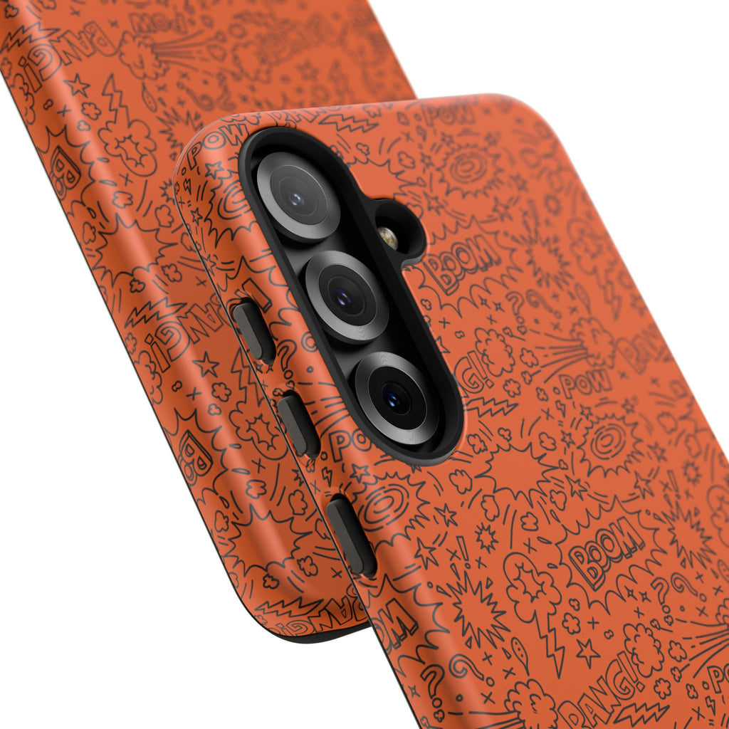Wow Orange Tough Case for iPhone, Galaxy, or Google Pixel
