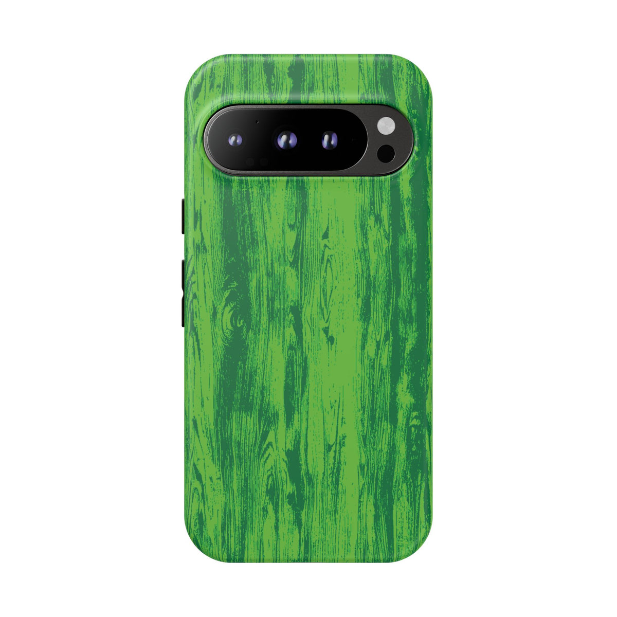 Neon Green Wood Tough Phone Case iPhone, Galaxy, or Google Pixel