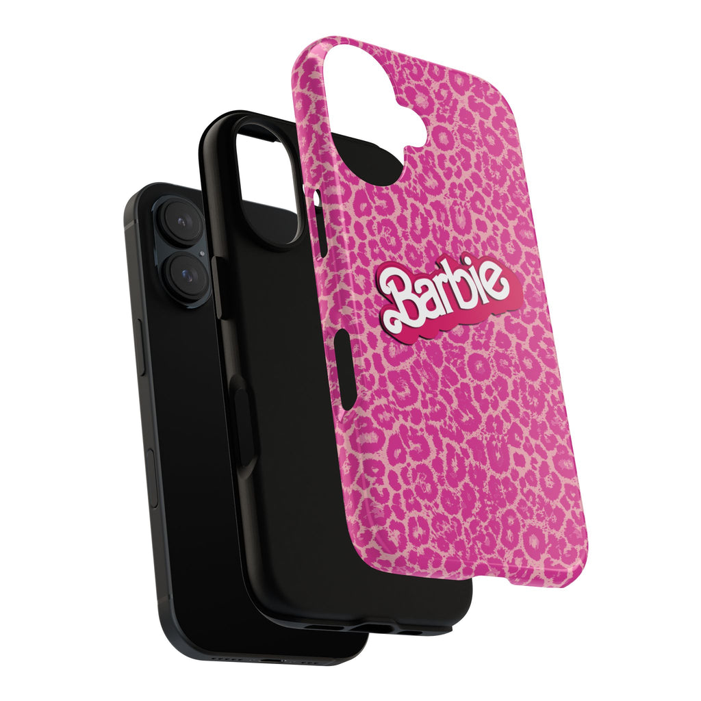 Hot Neon Pink Leopard Barb Tough Phone Case iPhone, Galaxy, or Google Pixel