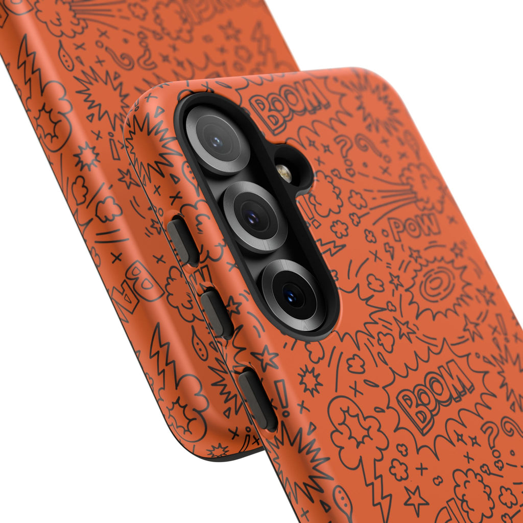 Wow Orange Tough Case for iPhone, Galaxy, or Google Pixel
