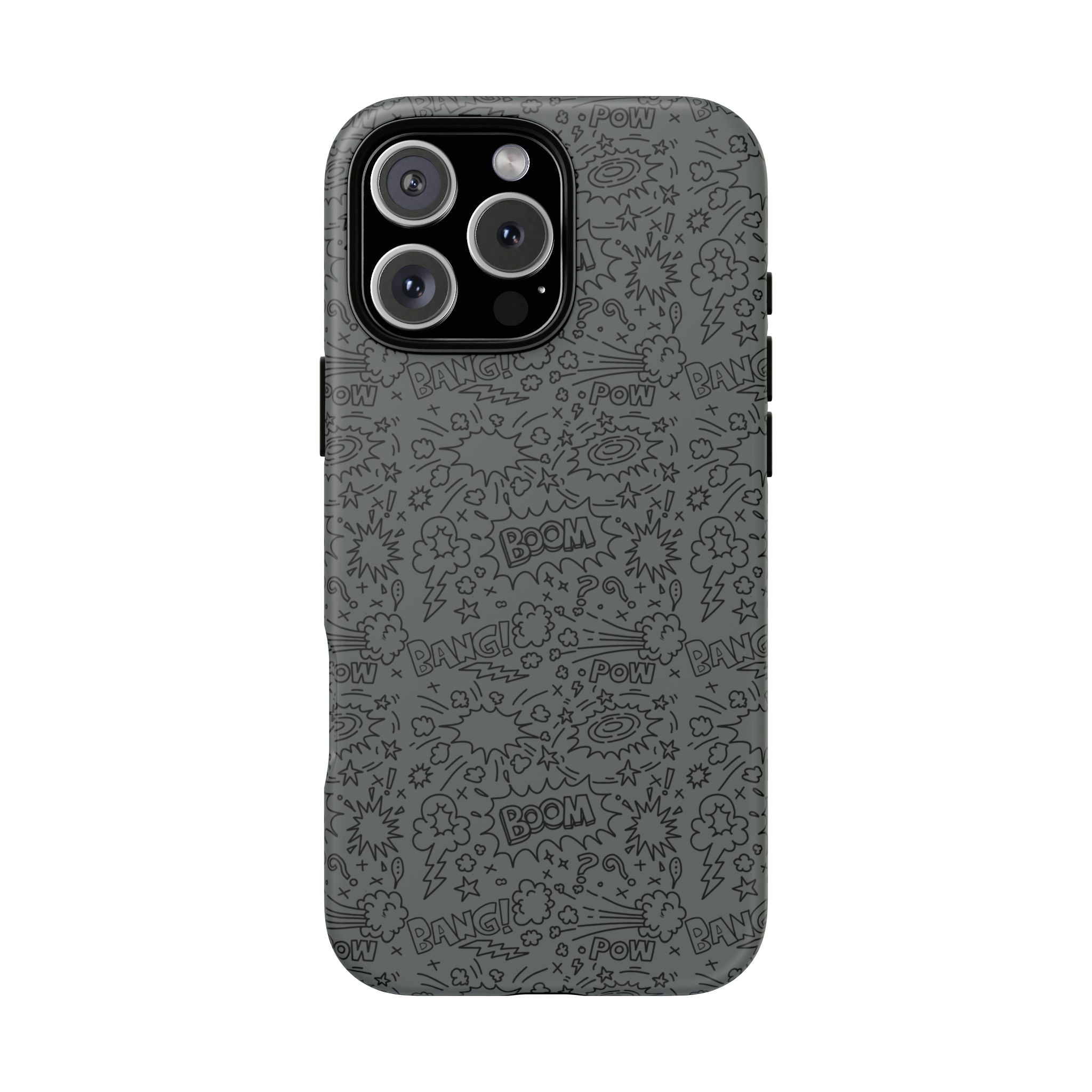 POW BOOM Comics style Tough Phone Case for iPhone, Galaxy, or Google Pixel