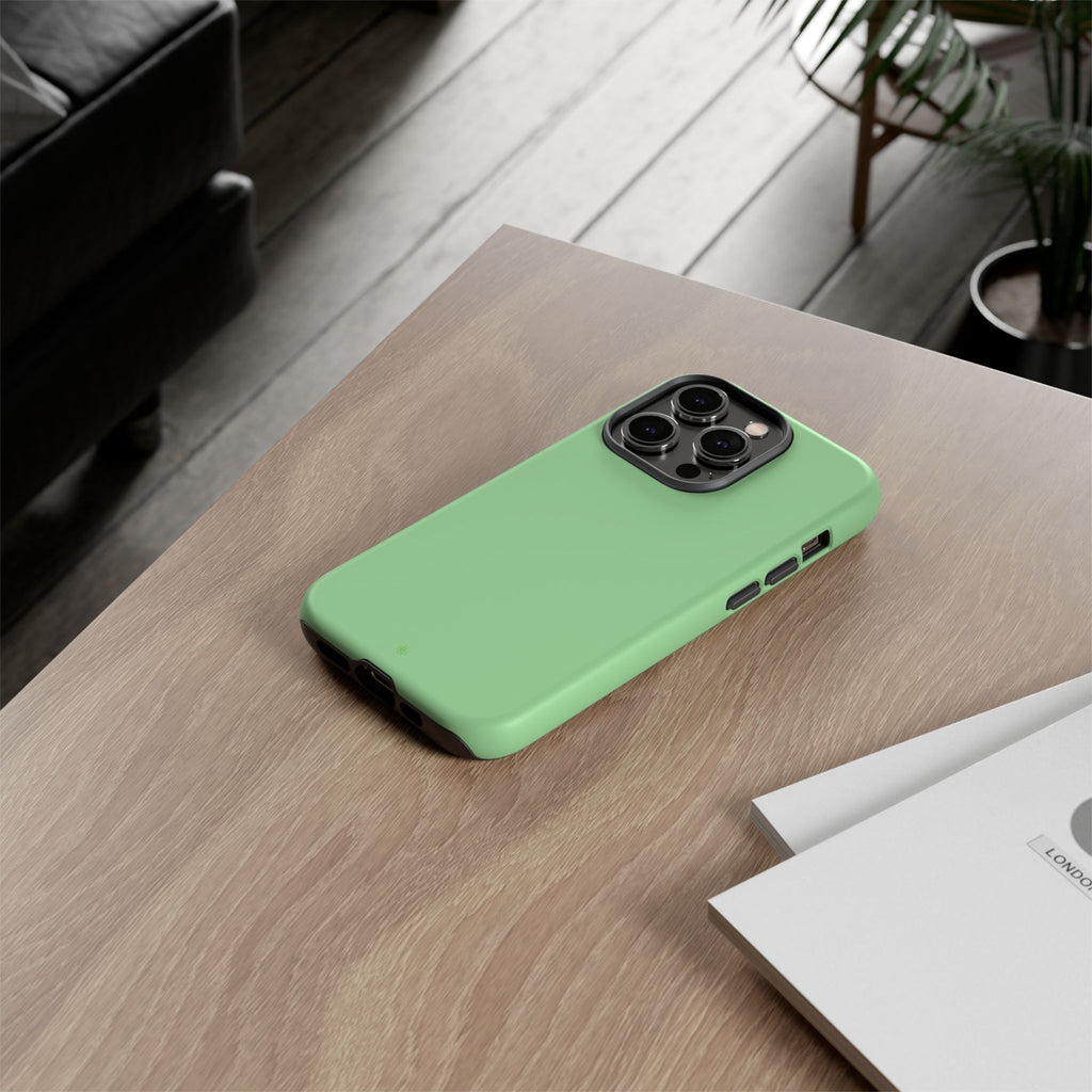 Mint Green Tough Phone Case for iPhone, Galaxy, or Google Pixel
