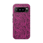 Pink Zebra Tough Phone Case for iPhone, Galaxy, or Google Pixel