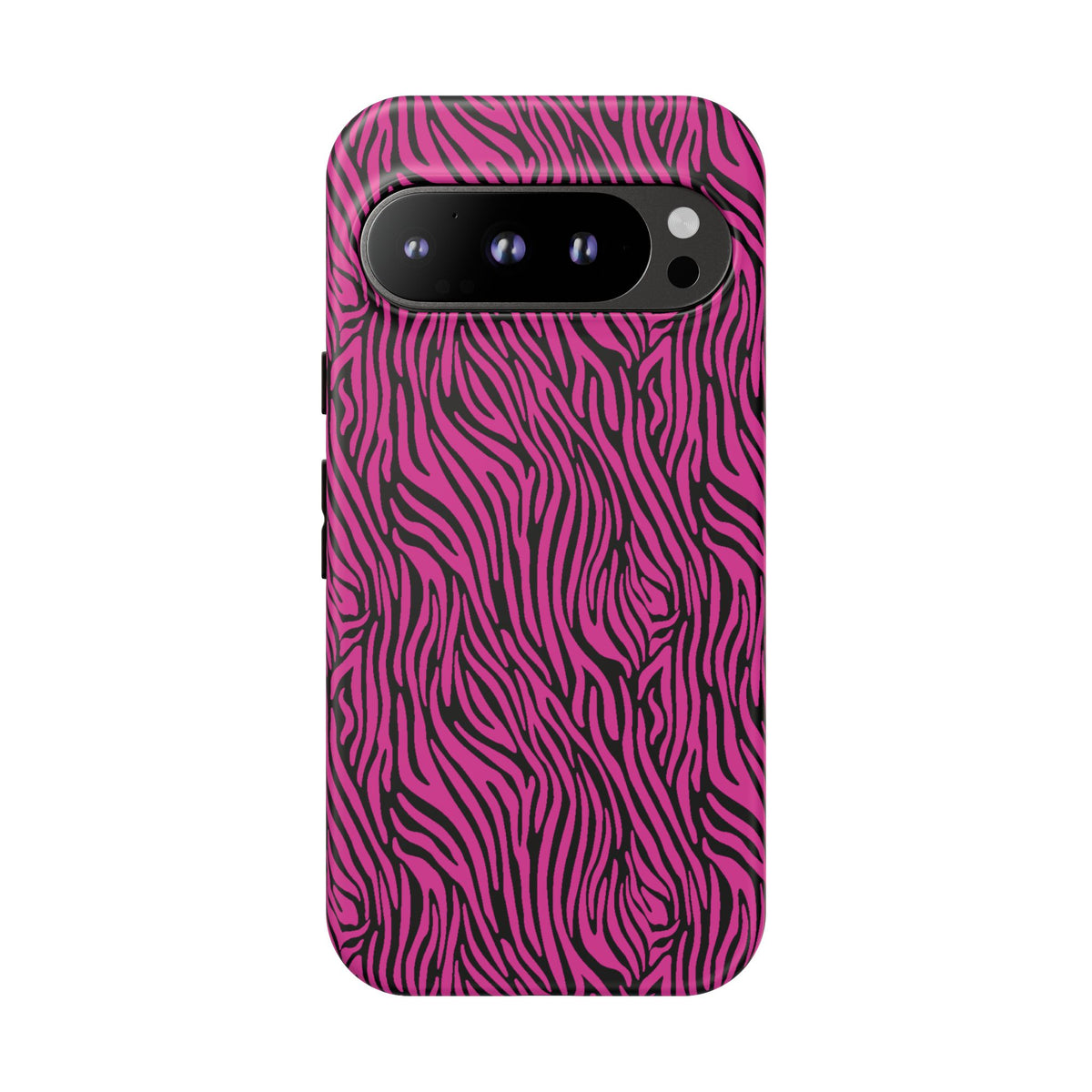 Pink Zebra Tough Phone Case for iPhone, Galaxy, or Google Pixel
