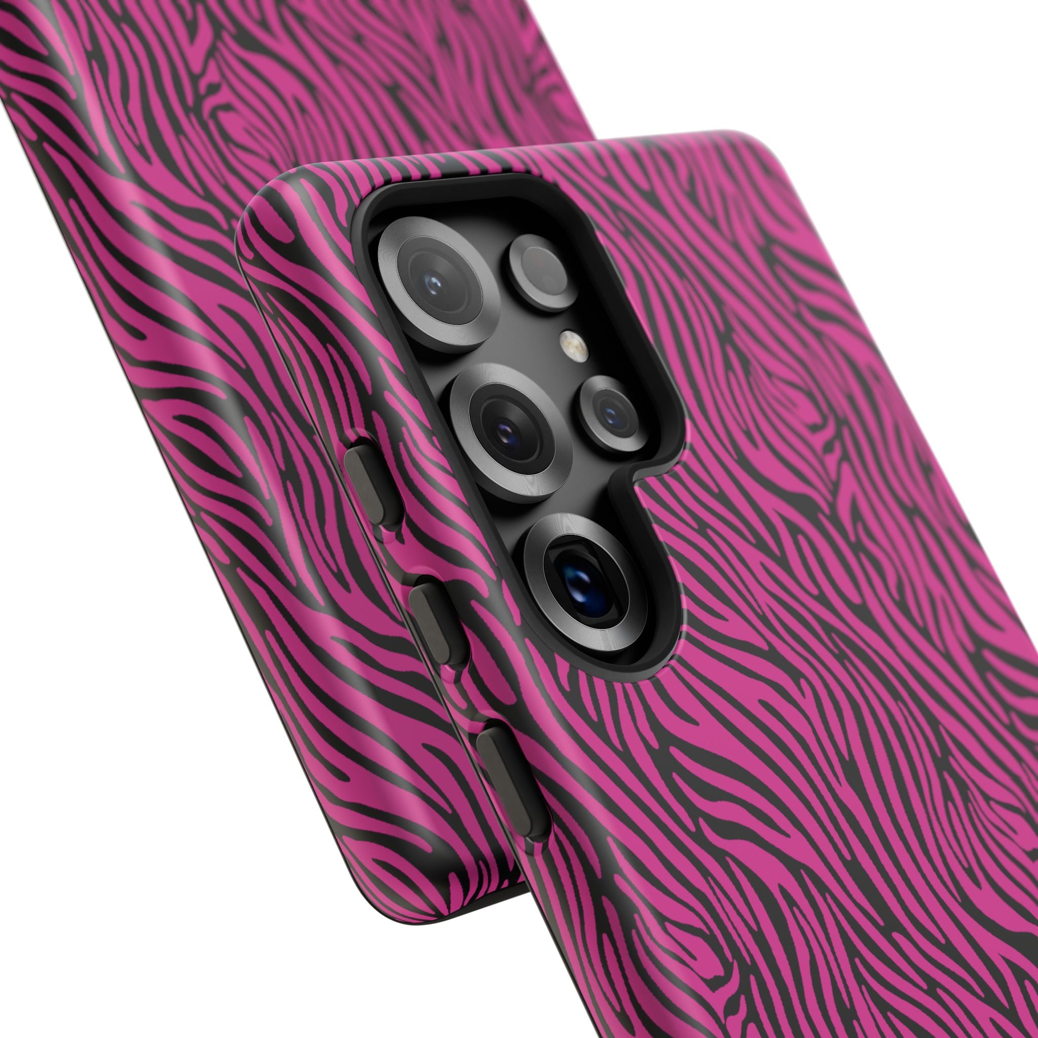 Pink Zebra Tough Phone Case for iPhone, Galaxy, or Google Pixel