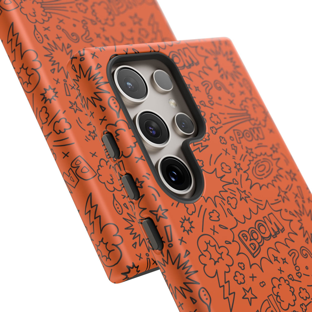 Wow Orange Tough Case for iPhone, Galaxy, or Google Pixel