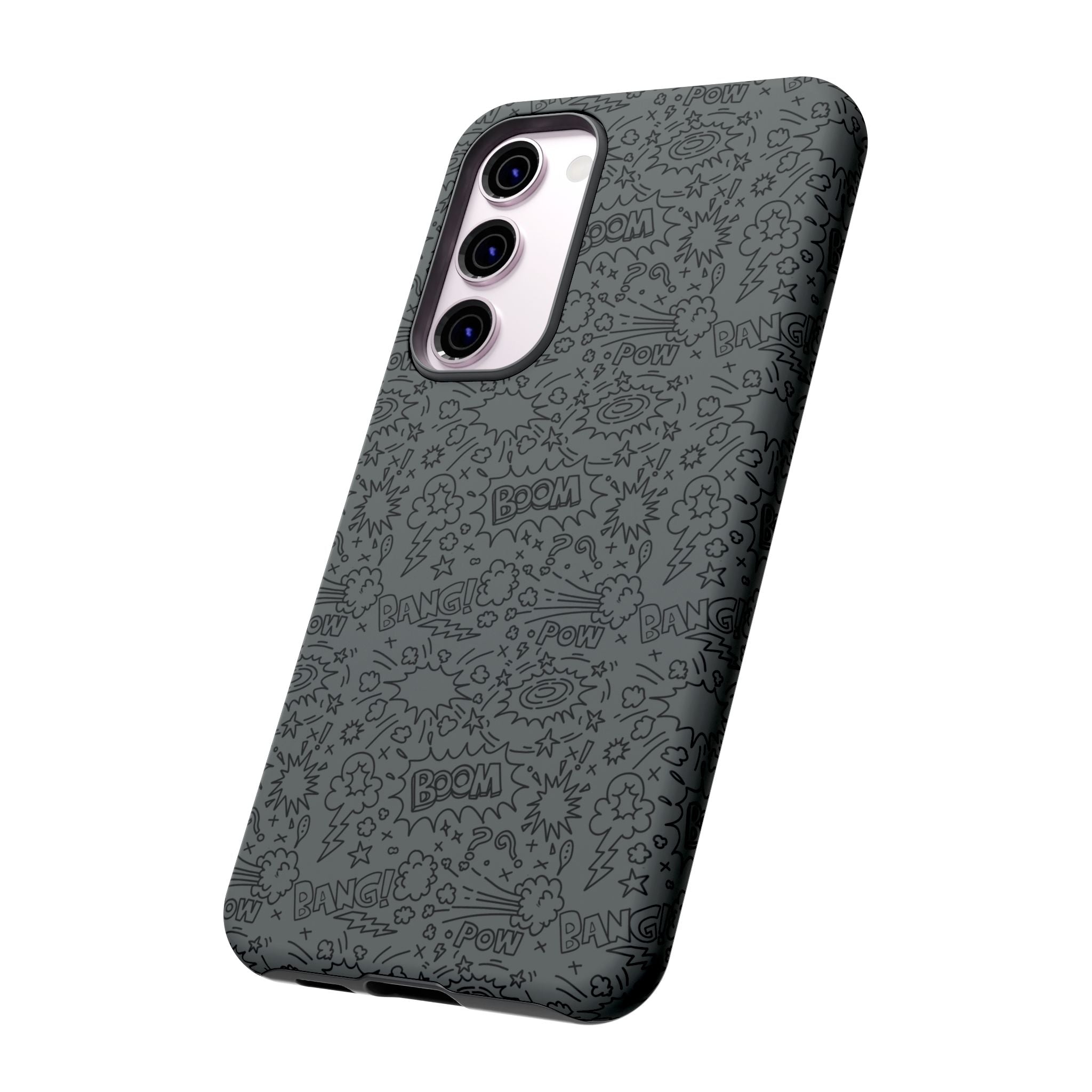 POW BOOM Comics style Tough Phone Case for iPhone, Galaxy, or Google Pixel