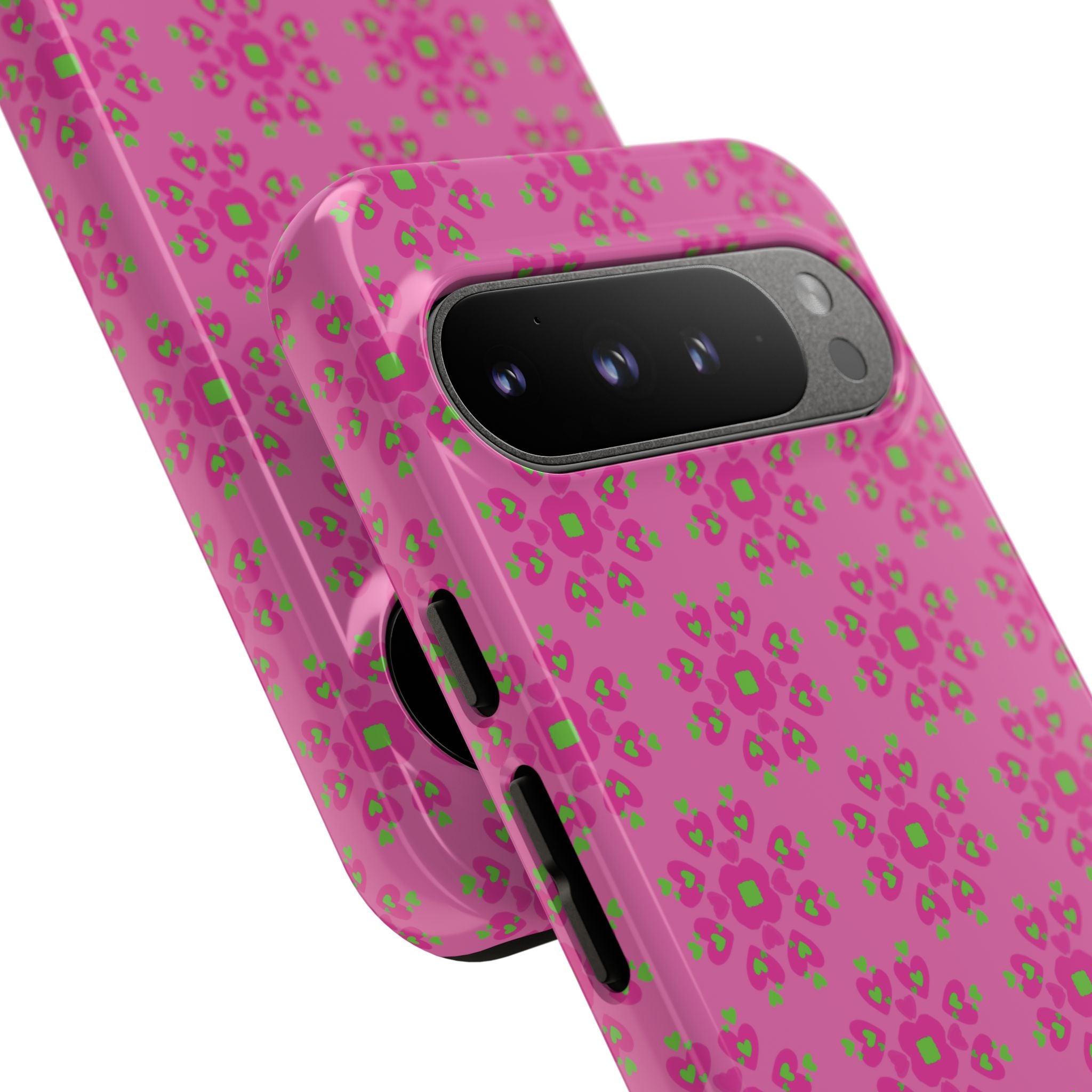 Floresta Heart Pink Tough Phone Case iPhone, Galaxy, or Google Pixel