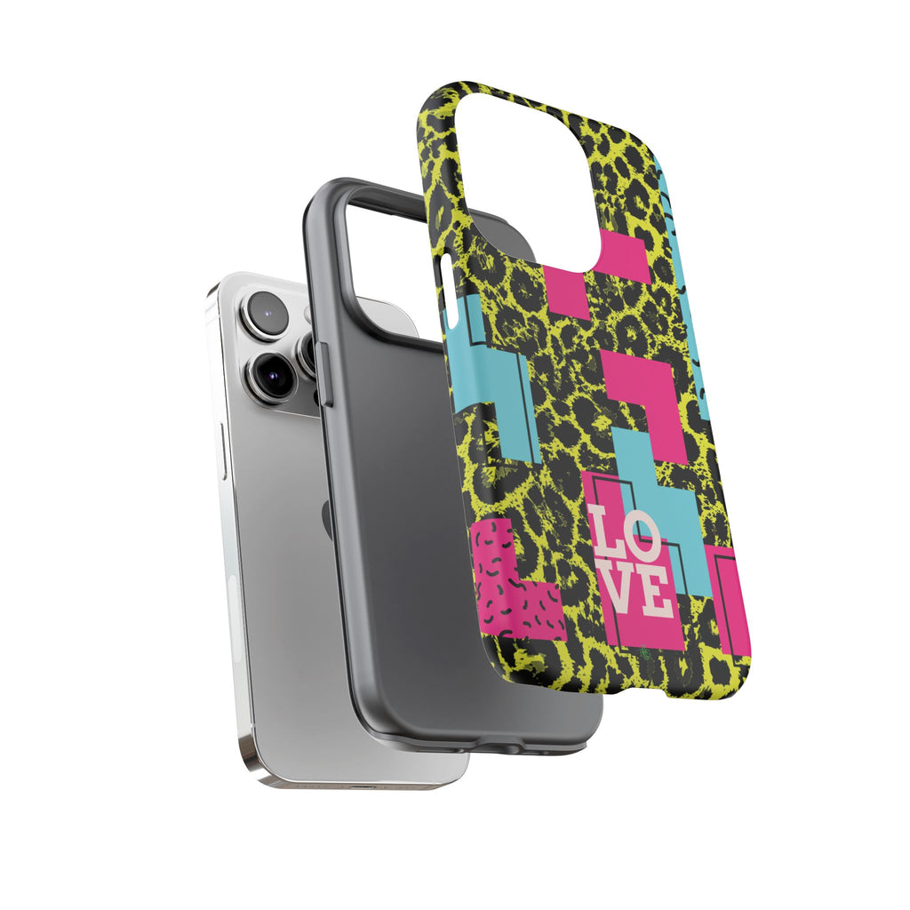 LOVE Neon Yellow RG Phone Case iPhone, Galaxy and Google Tough Cases