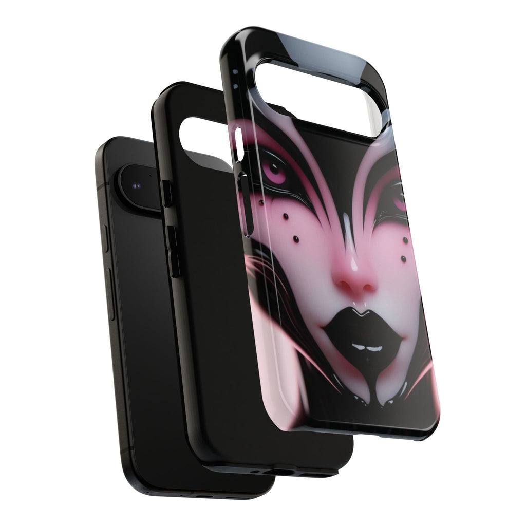 Pink Alien Tough Phone Case for iPhone, Galaxy, or Google Pixel
