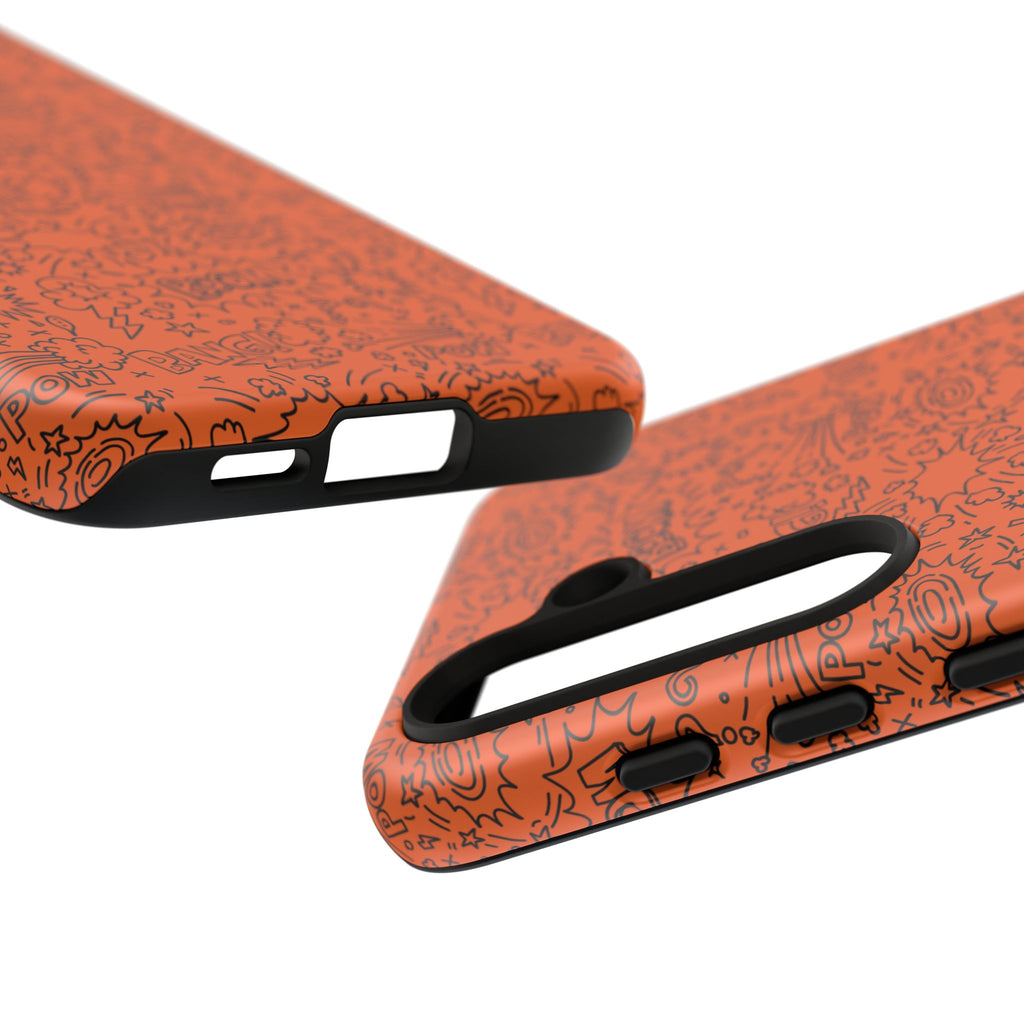 Wow Orange Tough Case for iPhone, Galaxy, or Google Pixel