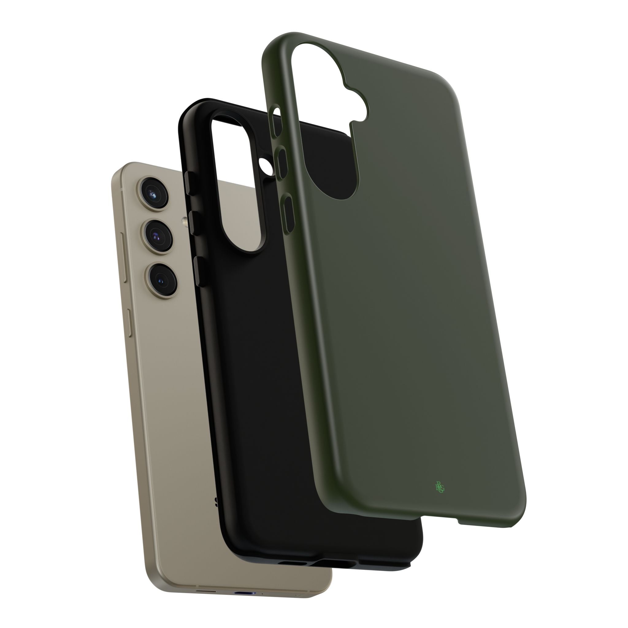 Olive Green Tough Phone Case for iPhone, Galaxy and Google Pixel