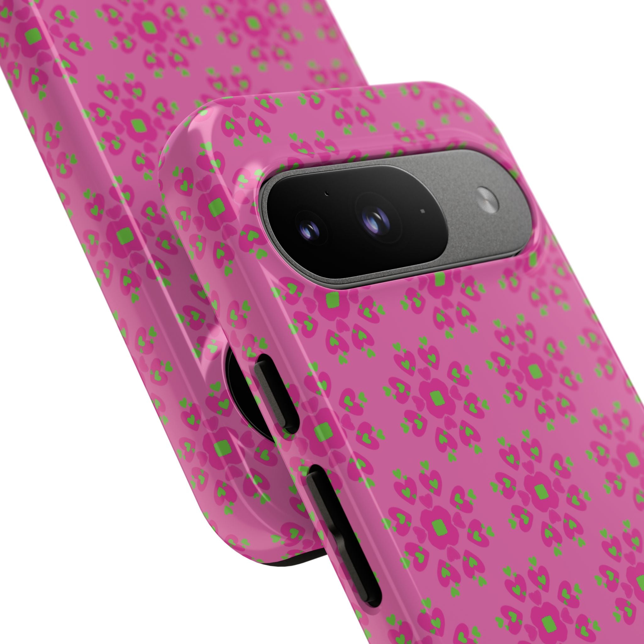 Floresta Heart Pink Tough Phone Case iPhone, Galaxy, or Google Pixel