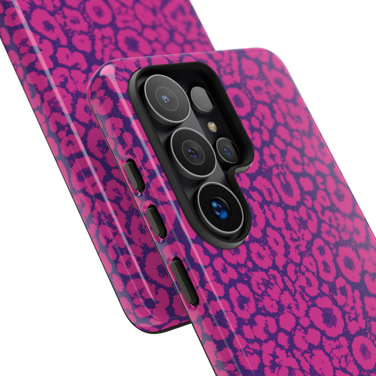 Pink Purple Leopard Tough Phone Case iPhone, Galaxy and Google Pixel