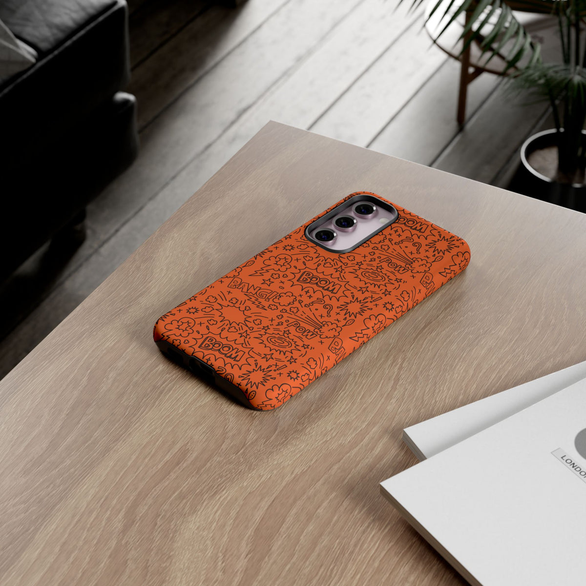 Wow Orange Tough Case for iPhone, Galaxy, or Google Pixel