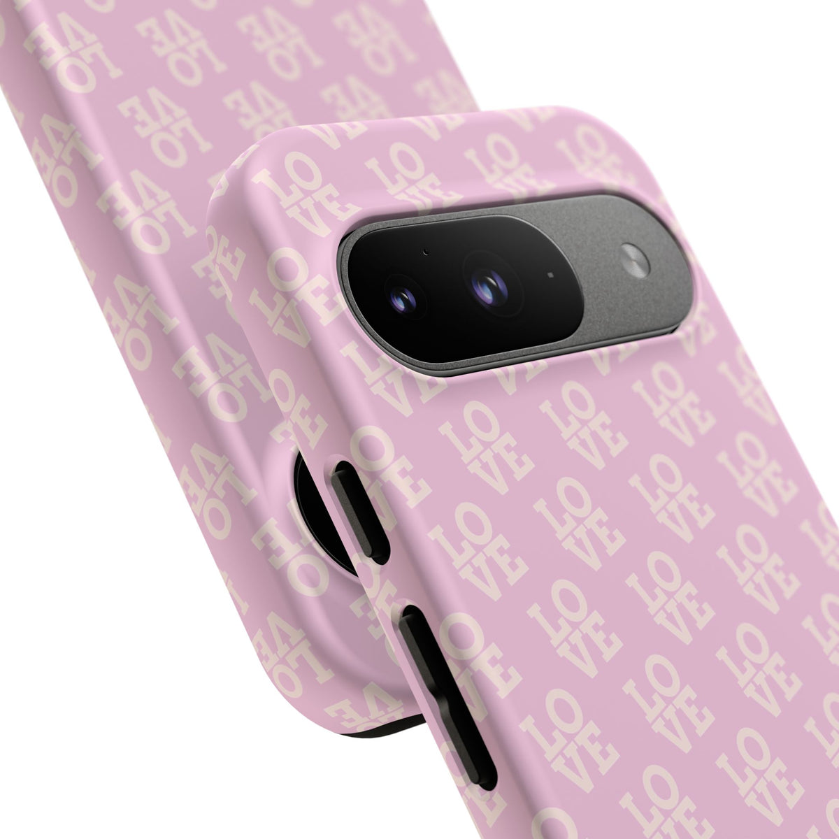 Pink 'LOVE' Pattern Tough Phone Case