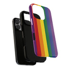 LGBTQ Rainbow Flag Tough Phone Case for iPhone, Galaxy, or Google Pixel