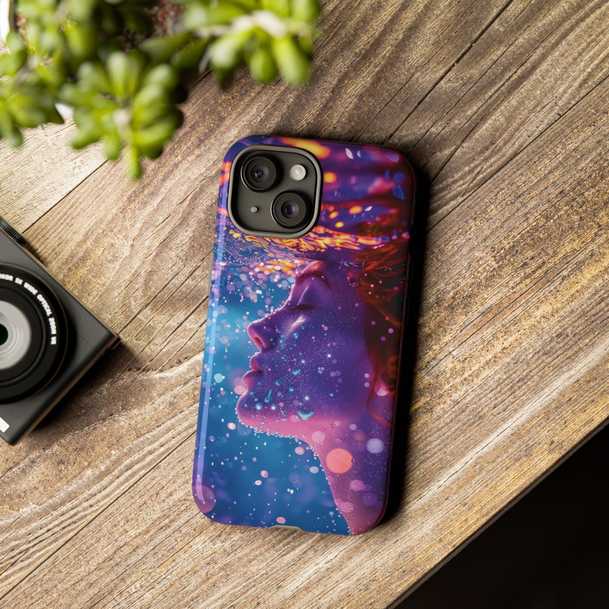 Meditating Underwater Tough Phone Case for iPhone, Galaxy, or Google Pixel