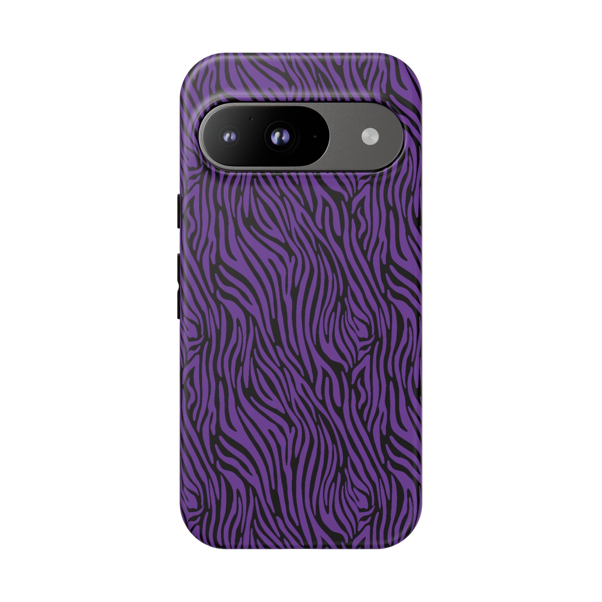 Purple Zebra Tough Phone Case for iPhone, Galaxy, or Google Pixel