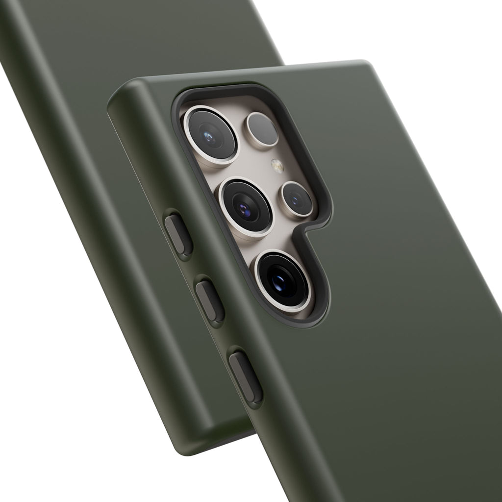 Olive Green Tough Phone Case for iPhone, Galaxy and Google Pixel