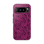 Pink Zebra Tough Phone Case for iPhone, Galaxy, or Google Pixel