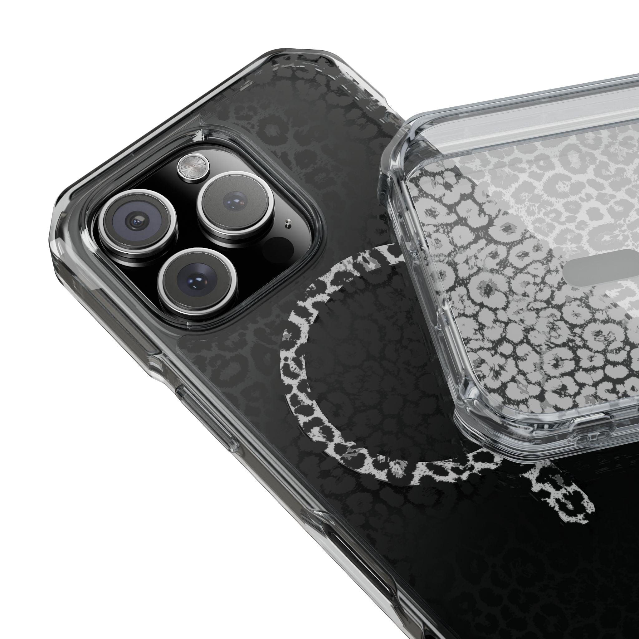 Leopard Magnetic iPhone 14, 15, 16 Series Clear Impact Cases