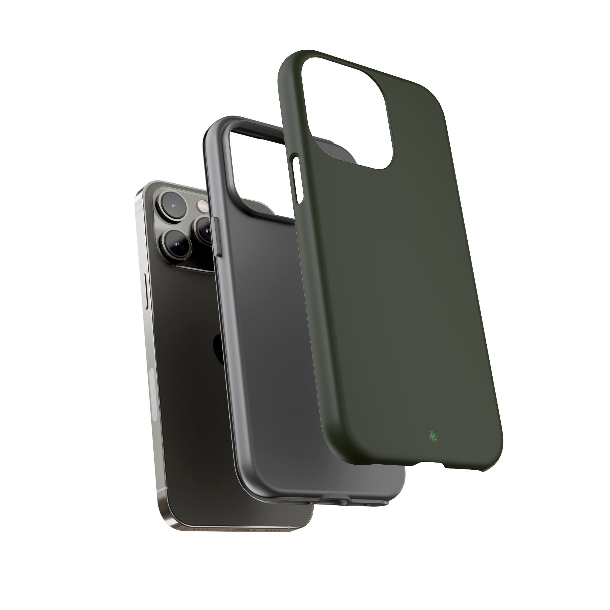 Olive Green Tough Phone Case for iPhone, Galaxy and Google Pixel
